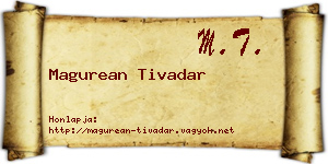 Magurean Tivadar névjegykártya